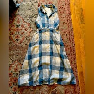 Gingham pattern dress